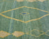 10 Feet Moroccan Green Hand Woven Wool Runner Rug