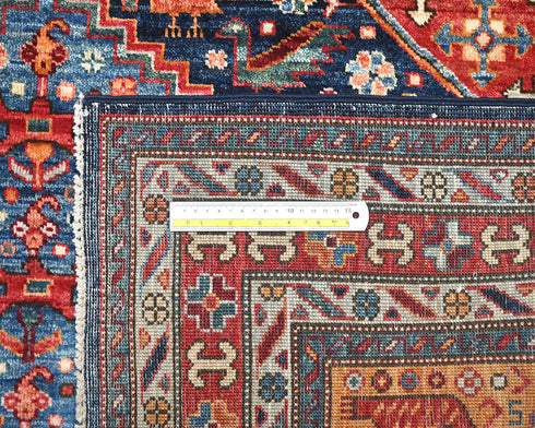 5x8 Multicolor Aryana Afghan Hand Knotted Veg Dye Wool Area Rug