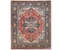 9x12 Rust Blue Aryana Afghan Hand Knotted Veg Dye Wool Area Rug