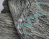 8 Feet Moroccan Gray Hand Woven Wool Runner Rug