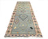 13 Feet Moroccan Green Hand Woven Wool Runner Rug