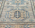 7 Ft Kazak Brown Gray Afghan Hand Knotted Traditional Wool Runner Rug