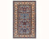4x6 Gray Kazak Afghan Hand Knotted Geometric Wool Area Rug