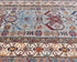 4x6 Gray Kazak Afghan Hand Knotted Geometric Wool Area Rug
