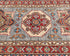 8 Feet Gray Red Kazak Afghan Hand Knotted Wool Runner Rug