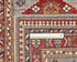 8 Feet Gray Red Kazak Afghan Hand Knotted Wool Runner Rug