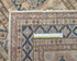 10 Ft Kazak Brown Blue Afghan Hand Knotted Geometric Wool Runner Rug