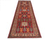 10 Feet Red Kazak Afghan Hand Knotted Wool Runner Rug