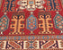 10 Feet Red Kazak Afghan Hand Knotted Wool Runner Rug