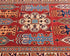 10 Feet Red Kazak Afghan Hand Knotted Wool Runner Rug