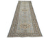 Alfombra de lana geométrica anudada a mano, color gris, Kazak Afghan, de 11 pies