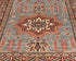 11 Feet Gray Kazak Afghan Hand Knotted Wool Runner Rug