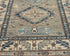 9 Ft Beige Kazak Afghan Hand Knotted Geometric Wool Runner Rug