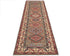 10 Feet Brown Kazak Afghan Hand Knotted Wool Runner Rug