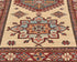 10 Feet Beige Kazak Afghan Hand Knotted Wool Runner Rug
