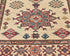 10 Feet Beige Kazak Afghan Hand Knotted Wool Runner Rug