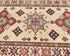 10 Feet Beige Kazak Afghan Hand Knotted Wool Runner Rug