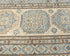 10 Ft Beige Kazak Afghan Hand Knotted Geometric Wool Runner Rug
