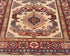 11 Feet Beige Kazak Afghan Hand Knotted Wool Runner Rug