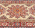 11 Feet Beige Kazak Afghan Hand Knotted Wool Runner Rug