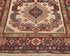 11 Feet Beige Kazak Afghan Hand Knotted Wool Runner Rug