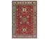 Red 6x8 Kazak Afghan Hand Knotted Geometric Wool Area Rug