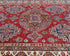 6x8 Red Kazak Afghan Hand Knotted Geometric Wool Area Rug
