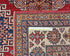 6x8 Red Kazak Afghan Hand Knotted Geometric Wool Area Rug
