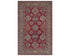 6x8 Red Kazak Afghan Hand Knotted Geometric Wool Area Rug