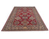 6x8 Red Kazak Afghan Hand Knotted Geometric Wool Area Rug