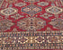 6x8 Red Kazak Afghan Hand Knotted Geometric Wool Area Rug