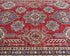 6x8 Red Kazak Afghan Hand Knotted Geometric Wool Area Rug