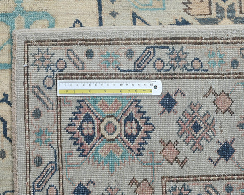 6x9 Ft Kazak Afghan Hand Knotted Geometric Wool Area Rug