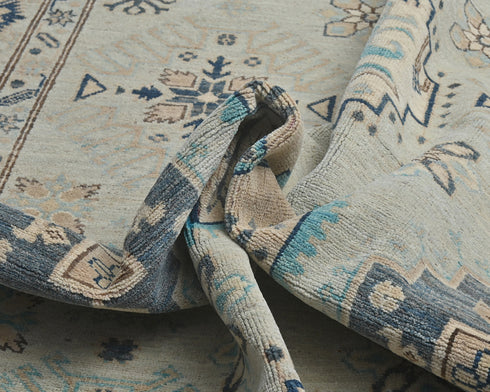 6x9 Ft Kazak Afghan Hand Knotted Geometric Wool Area Rug