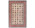 Beige 9x12 Kazak Afghan Hand Knotted Geometric Wool Area Rug