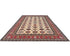 Beige 9x12 Kazak Afghan Hand Knotted Geometric Wool Area Rug