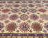 Beige 9x12 Kazak Afghan Hand Knotted Geometric Wool Area Rug