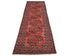 10 Ft Rusty Red Ersari Afghan Hand Knotted Veg Dye Wool Runner Rug