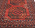 10 Ft Rusty Red Ersari Afghan Hand Knotted Veg Dye Wool Runner Rug