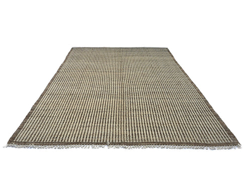 9x12 Moroccan Beige Hand Woven Wool Area Rug
