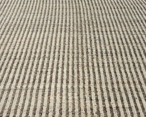 9x12 Moroccan Beige Hand Woven Wool Area Rug