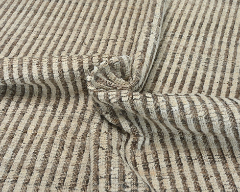 9x12 Moroccan Beige Hand Woven Wool Area Rug