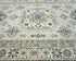 6x8 Ft Kazak Blue Gray Afghan Hand Knotted Geometric Wool Area Rug