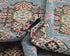 6x9 Kazak Blue Gray Afghan Hand Knotted Geometric Wool Area Rug