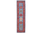 10 Feet Blue Red Aryana Afghan Hand Knotted Veg Dye Wool Runner Rug