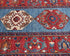 10 Feet Blue Red Aryana Afghan Hand Knotted Veg Dye Wool Runner Rug