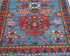 12 Ft Blue Aryana Afghan Hand Knotted Veg Dye Wool Runner Rug