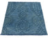 2x2 Ft Chobi Over Dye Gray Afghan Hand Knotted Wool Rug