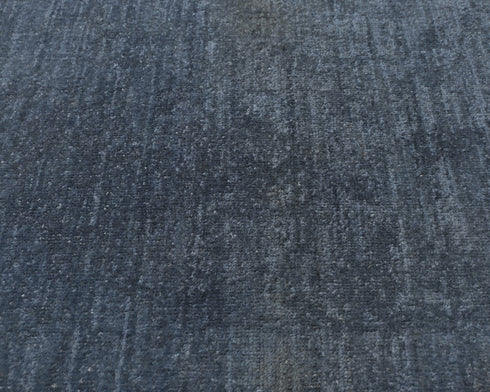 2x3 Ft Chobi Gray Over Dye Afghan Hand Knotted Wool Area Rug
