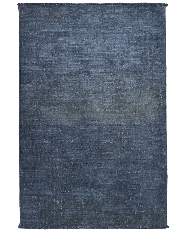 2x3 Ft Gray Chobi Afghan Hand Knotted Over Dye Wool Area Rug
